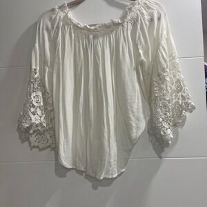 Studio west in Small white off the shoulder